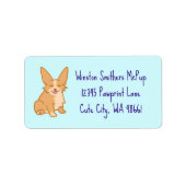 キュートコルギ住所 シール (正面)