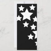 キュートコンサートミュージックスターチケットスタイルパーティー 招待状 (裏面)