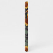 キュートコーギスエンチャントひまわりガーデンスケッチ iPhoneケース (右側)