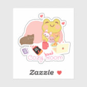 キュートコージーイントロヴェートコテージコアフロッグ シール (シート)