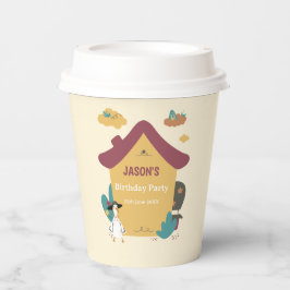 キュートコージーハウス子供の誕生日パーティー 紙コップ