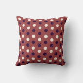 キュートコージーモダンよくはしゃぐ水玉模様 クッション (裏面)