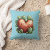 キュートコージーロマンモダンムシック多肉性ハート クッション (ブランケット)