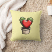 キュートコージーロマンモダンムシック多肉性ハート クッション (ブランケット)