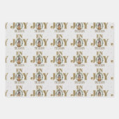 キュートコーヒークリスマスホリデー格言 ラッピングペーパーシート (正面3)