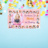 キュートコーヒーラバー幽霊バナー子供へ誕生日 横断幕