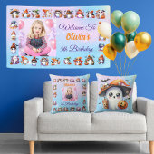 キュートコーヒーラバー幽霊バナー子供へ誕生日 横断幕