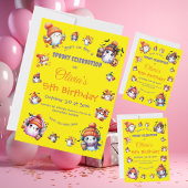 キュートコーヒーラバー幽霊招待状子供へ誕生日 招待状