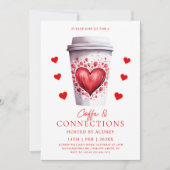 キュートコーヒー&つながりラテバレンタインパーティー 招待状 (正面)