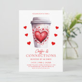 キュートコーヒー&つながりラテバレンタインパーティー 招待状 (スタンド正面)