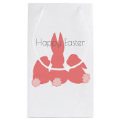 キュートコーラルバンニー – イースターエッグ狩り スモールペーパーバッグ (裏面)