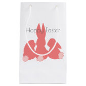 キュートコーラルバンニー – イースターエッグ狩り スモールペーパーバッグ (正面)