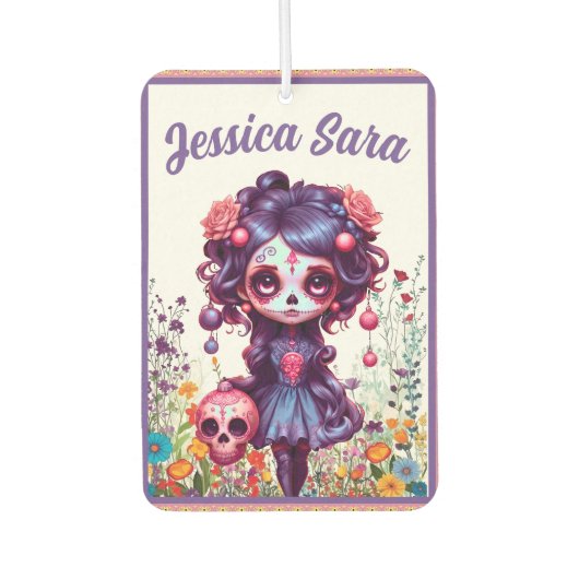 キュートゴシックガーデンシュガースカル カーエアーフレッシュナー (正面)