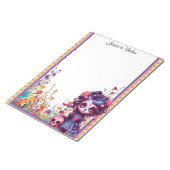 キュートゴシックガーデンシュガースカル ノートパッド (アングル)