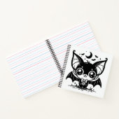 キュートゴシックヴァンパイアこうもり不気味かわいい ノートブック (内部)