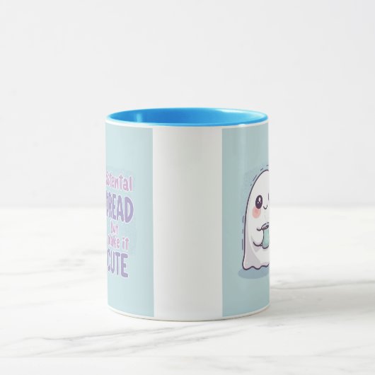 キュートゴースト「かわいい実存的恐怖」マグカップ マグカップ (中央)