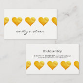 キュートゴールデンハート 名刺 (正面/裏面)