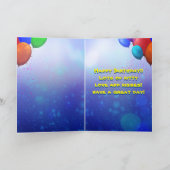 キュートゴールデンフェスティバル誕生日子猫 カード (内部)