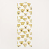 キュートゴールデンラブラドールレトリエバードッグウォーターカラー ヨガマット (正面)