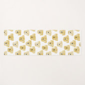 キュートゴールデンラブラドールレトリエバードッグウォーターカラー ヨガマット (正面(横))