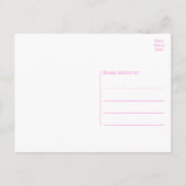 キュートゴールデンレトリエバーパピードッグハッピーバースデー ポストカード (裏面)