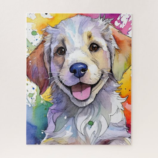 キュートゴールデンレトリエバーパピーパズル ジグソーパズル (縦)