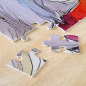 キュートゴールデンレトリエバーパピーパズル ジグソーパズル (側面)