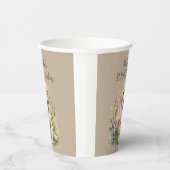 キュートゴールデンレトリエバーパピー100誕生日 紙コップ (右)