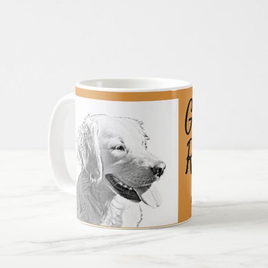 キュートゴールデンレトリエバーマママママグ コーヒーマグカップ (正面左)