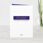 キュートゴールデンレトリバーおもしろい誕生日謎 カード (裏面)