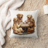 キュートゴールデンレトリバードッグトランプ クッション (ブランケット)