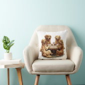 キュートゴールデンレトリバードッグトランプ クッション (椅子)