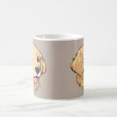 キュートゴールデンレトリバー コーヒーマグカップ (中央)