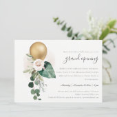 キュートゴールドフォイルバルーングランドオープニング招待状 サンキューカード (スタンド正面)