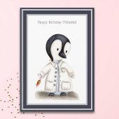 キュートサイエンティストパーソナライズされた誕生日 カード