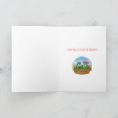 キュートサクタスデザート開花バレンタインデー カード (内部)