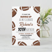 キュートサッカーモダンスポーツ子供の誕生日 招待状 (スタンド正面)