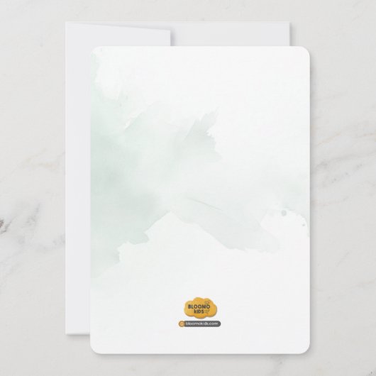 キュートサファリタイガー1st誕生日招待状 招待状 (裏面)