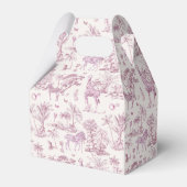 キュートサファリトイレデジュイ | ピンク色の赤ちゃんシャワーのお気に入り フェイバーボックス (裏面サイド)