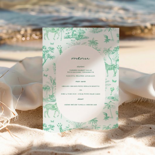 キュートサファリトイレデジュイ | ミント赤ちゃんシャワー ポスター