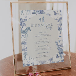 キュートサファリトイレデジュイ | Blue Baby Shower Drink ポスター