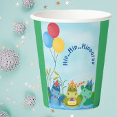キュートサファリヒッポ誕生日 紙コップ