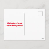 キュートサボスフェスティバルサウスウエスメリークリスマス シーズンポストカード (裏面)