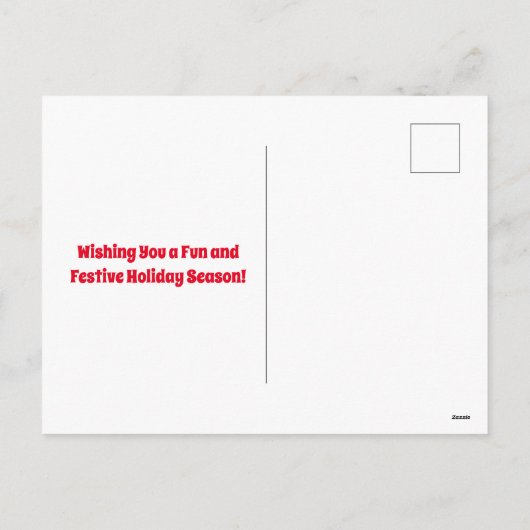 キュートサボスフェスティバルサウスウエスメリークリスマス シーズンポストカード (裏面)