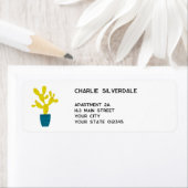 キュートサボス差出人住所 ラベル (インサイチュ)