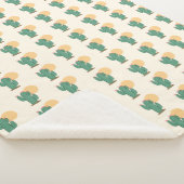 キュートサボテンテーマサウスウエストデコールブランケット シェルパブランケット (3/4)