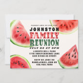 キュートサマーファミリー懇親会スイカ水平 招待状 (正面)