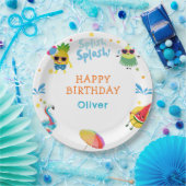 キュートサマーフルーツキャラクター誕生日紙プレート ペーパープレート (パーティー)