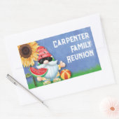 キュートサマー格言ファミリー懇親会 長方形シール (封筒)