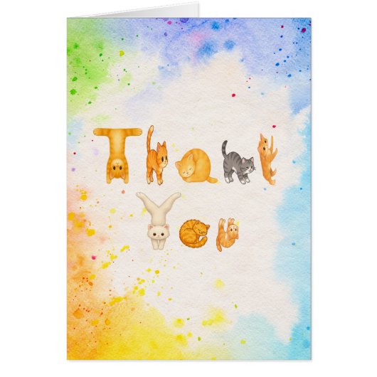 キュートサンキュアキャッツデザイン | 猫好きありがとう (正面)